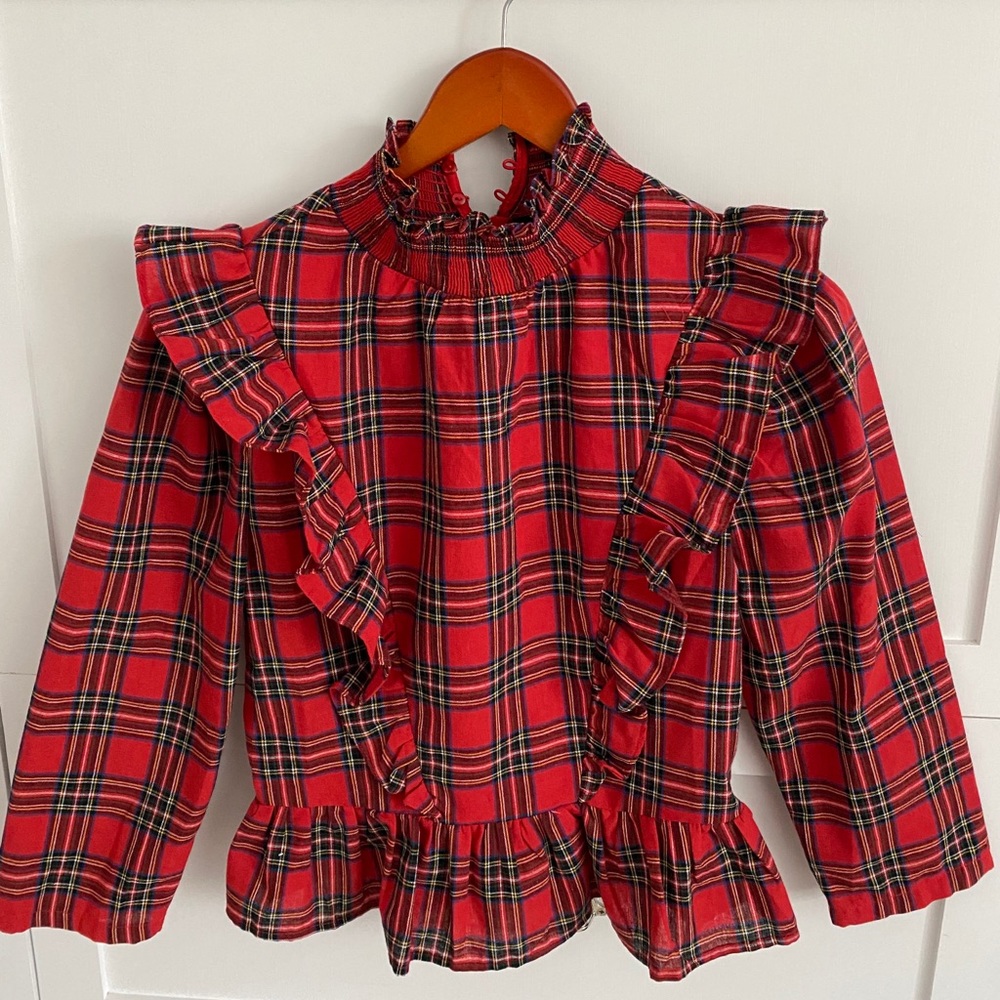 English Factory Plaid Blouse